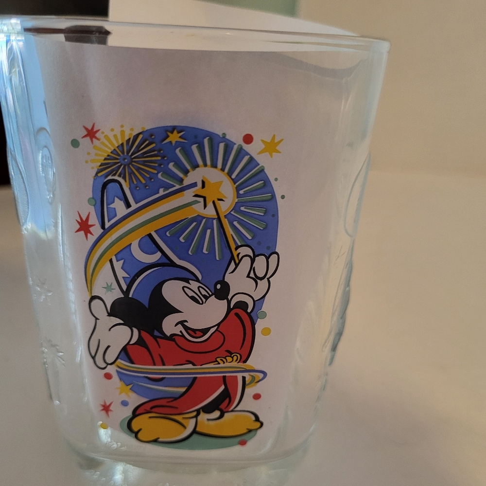 Mcdonald's Disney World 100 Year Celebration Glass Vintage